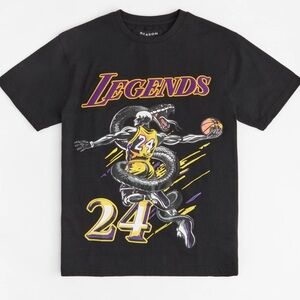 Reason Legends Black Tee with Yellow and Purple Accents